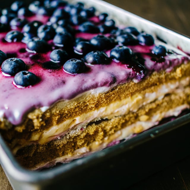 Blueberry Lemon Icebox Cake