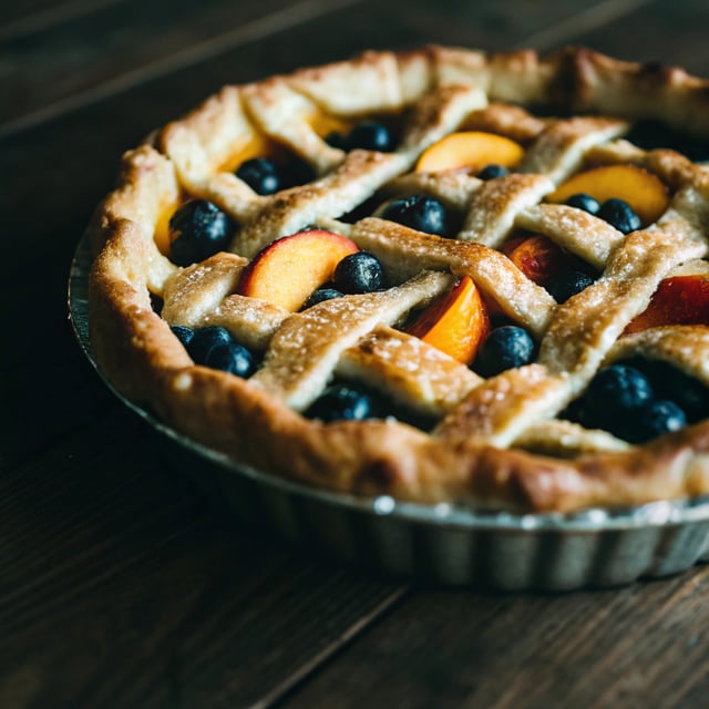 Blueberry Peach Pie