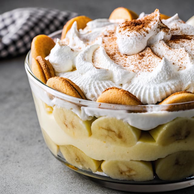Caramelized Banana Pudding (With Cinnamon Whipped Cream)