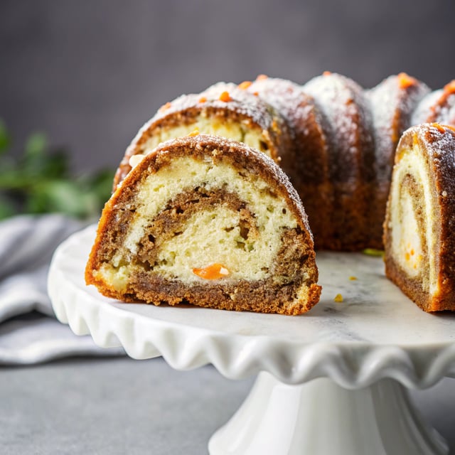 Cheesecake Swirl Carrot Bundt Cake
