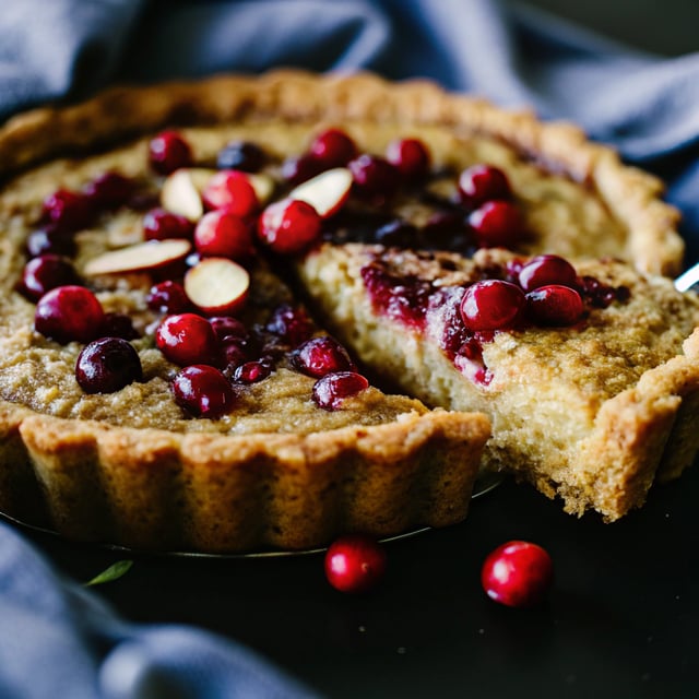 Cranberry Frangipane Tart (GF)