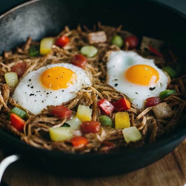 Crispy Hash Brown Breakfast Skillet
