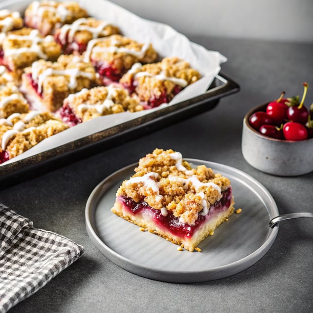 Crumb-Topped Cherry Pie Bars