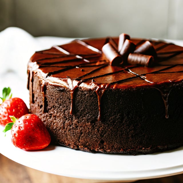 Dark Chocolate Mousse Cake