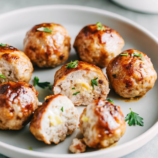 Easy Baked Chicken Meatballs