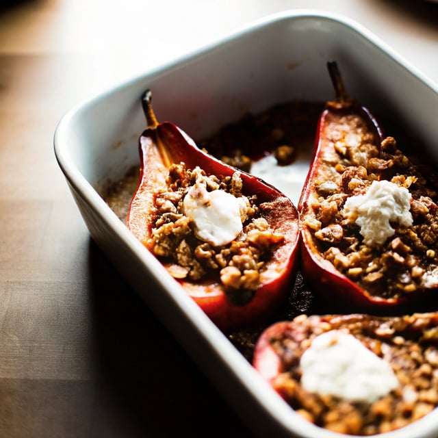 Easy Maple Baked Pears