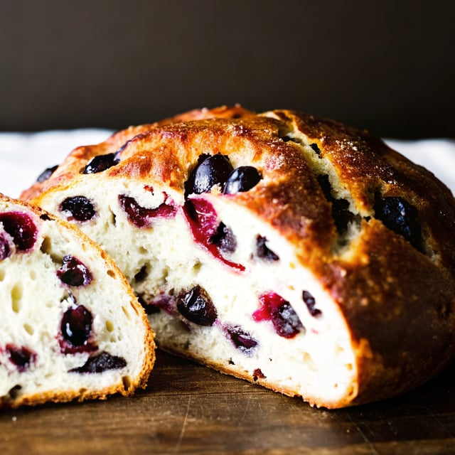 Easy No-Knead Olive Bread
