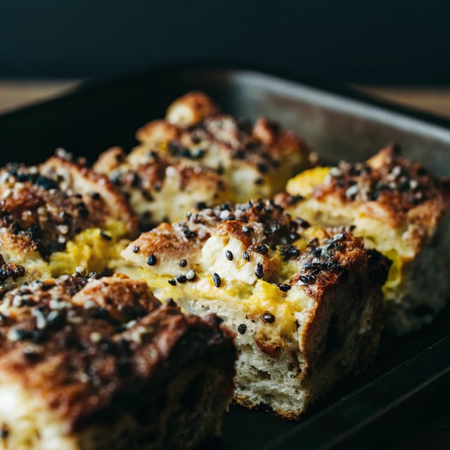 Everything Bagel Breakfast Casserole