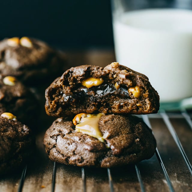 Flourless Peanut Butter Chocolate Cookies