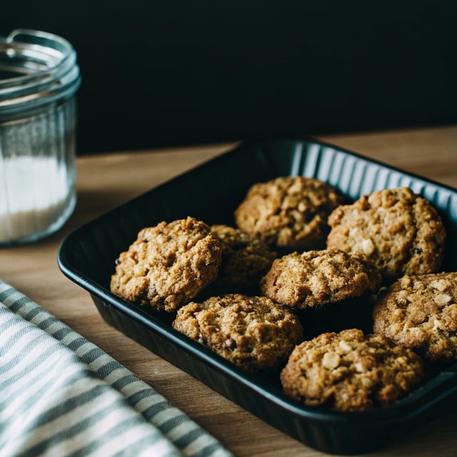 Flourless Peanut Butter Oatmeal Cookies