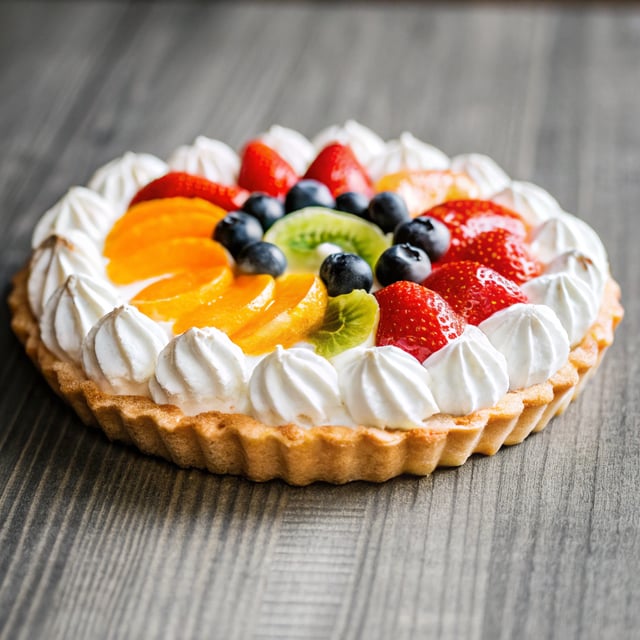 Fresh Fruit Tart with Vanilla Mascarpone Cream