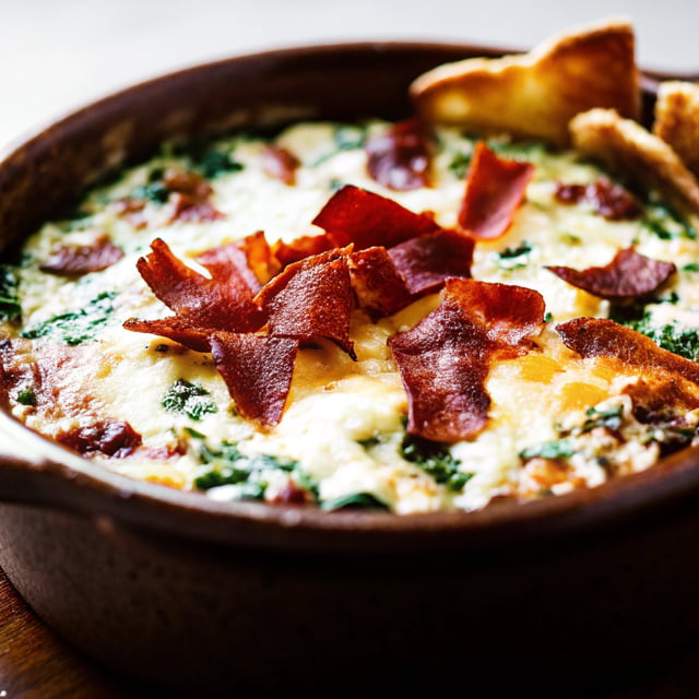 Garlic & Bacon Spinach Dip