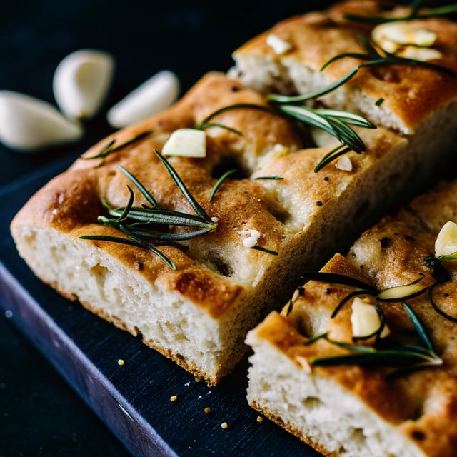 Garlic Rosemary Herb Focaccia