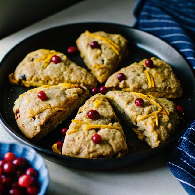 Glazed Cranberry Orange Scones