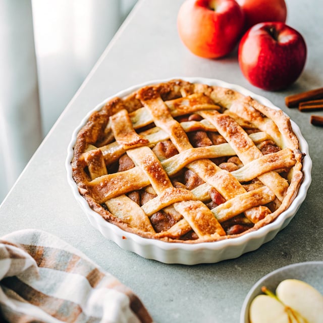 Homemade Apple Pie with Chai Spices