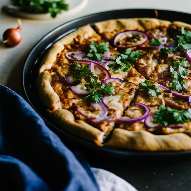 Homemade BBQ Chicken Pizza