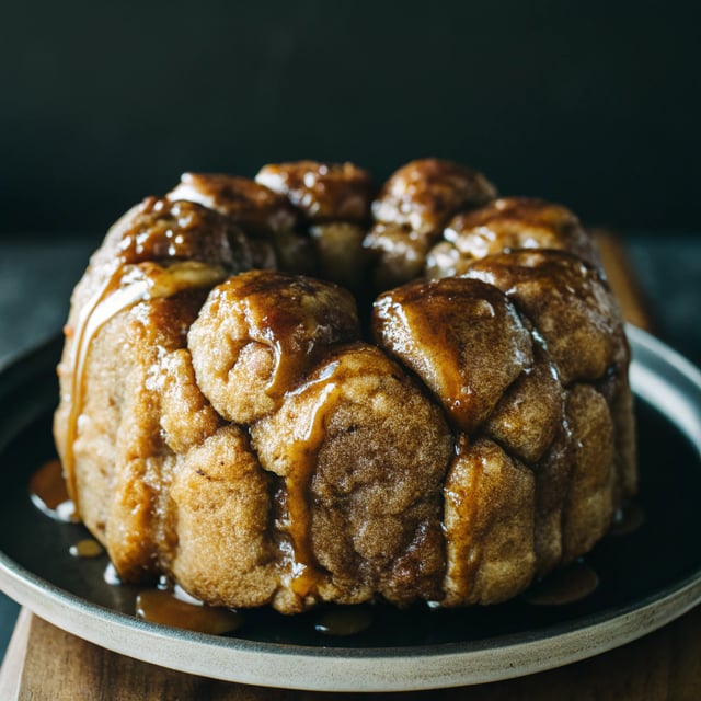 Homemade Monkey Bread with Caramel Sauce
