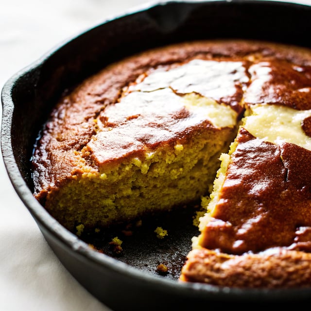 Honey Skillet Cornbread (with corn inside!)