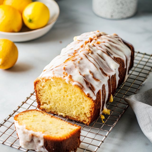 Iced Lemon Pound Cake