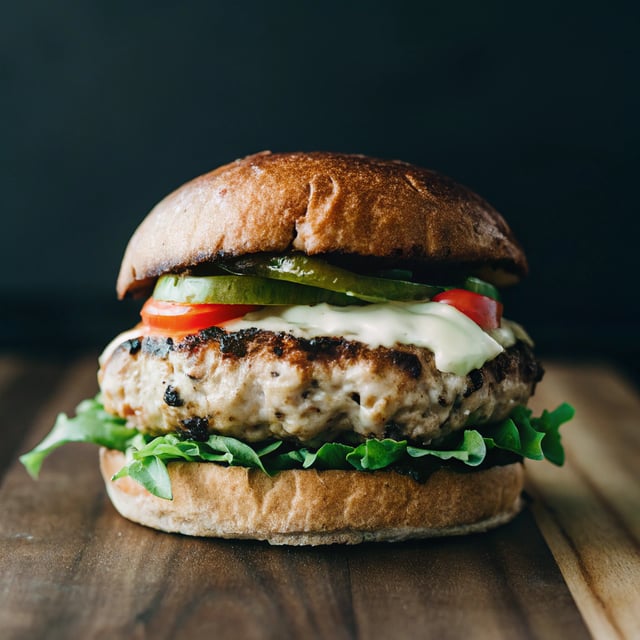 Jalapeño Pepper Jack Turkey Burgers