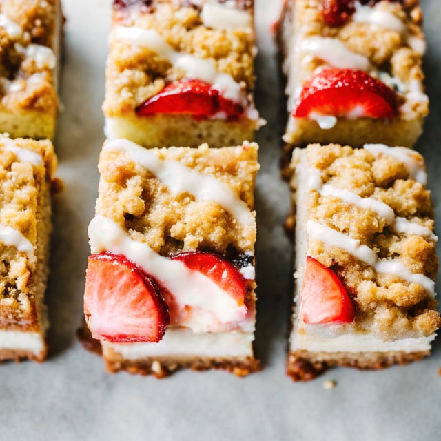 Lemon Strawberry Crumb Bars