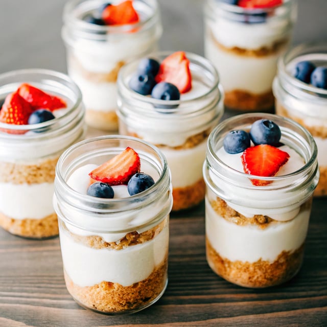 No-Bake Cheesecake Jars