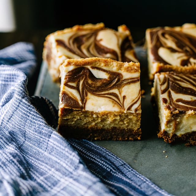 Nutella Swirl Cheesecake Bars