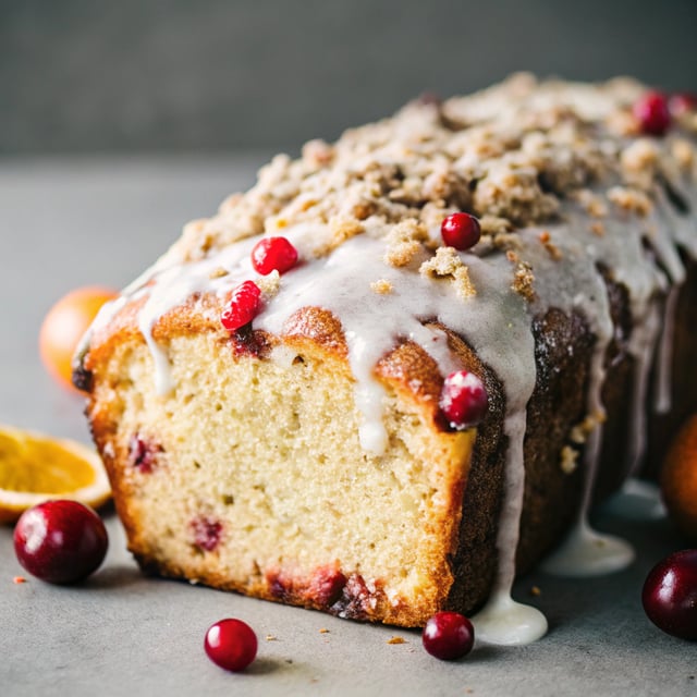 Orange Glazed Cranberry Bread