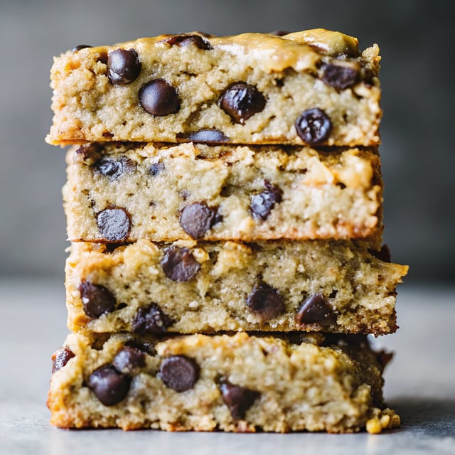 Peanut Butter Banana Chocolate Chip Oatmeal Bars