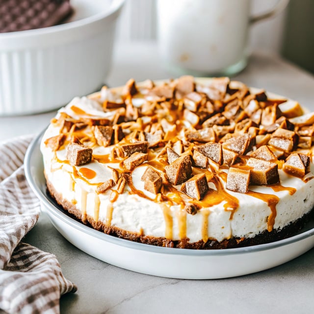 Peanut Butter Butterfinger Cheesecake