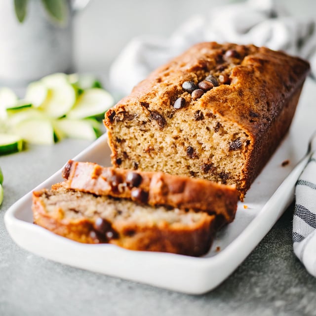 Peanut Butter Chocolate Chip Zucchini Bread