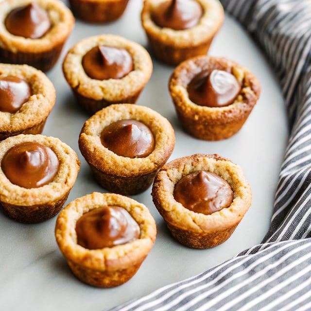 Peanut Butter Fudge Puddles (Cookie Cups)