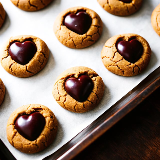 Peanut Butter Sweetheart Cookies