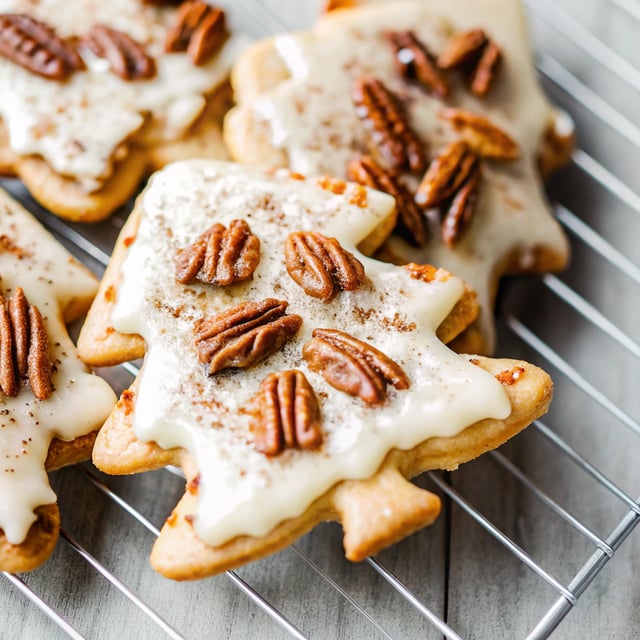Pecan Sugar Cookies with Brown Butter Icing