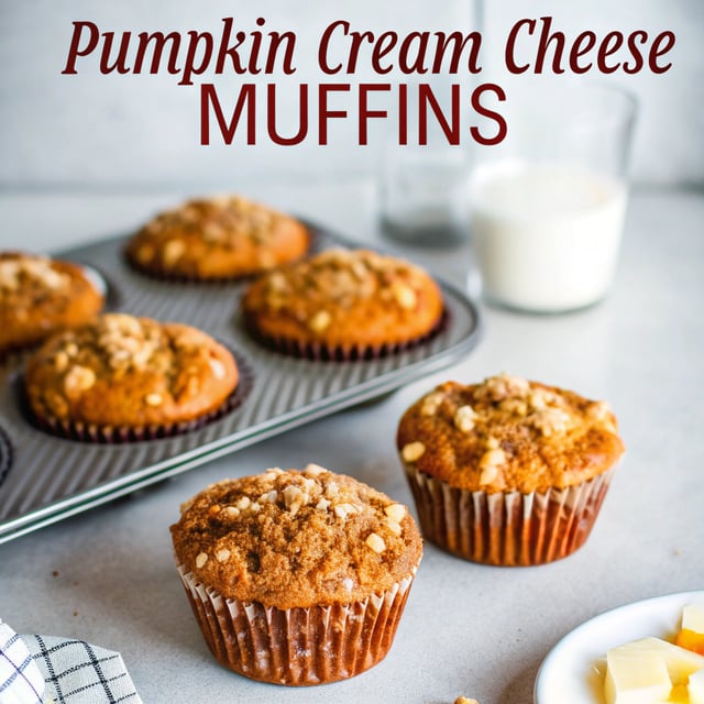 Pumpkin Cream Cheese Muffins