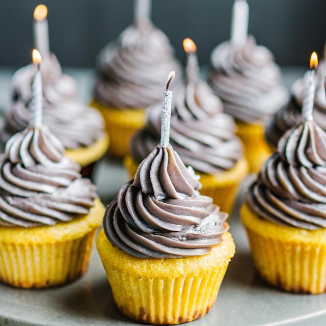 Yellow Birthday Cupcakes (Recipe Solved!)