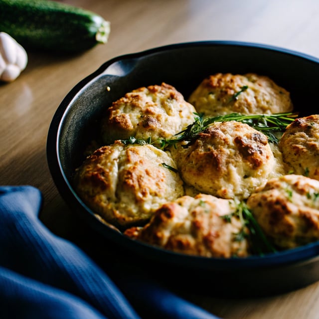 Zucchini Biscuits (Parmesan Herb)