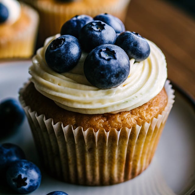 Blueberries 'n Cream Cupcakes