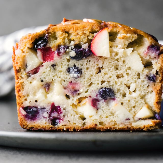 Greek Yogurt Apple Blueberry Bread