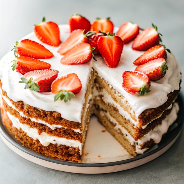 Homemade Strawberry Cake