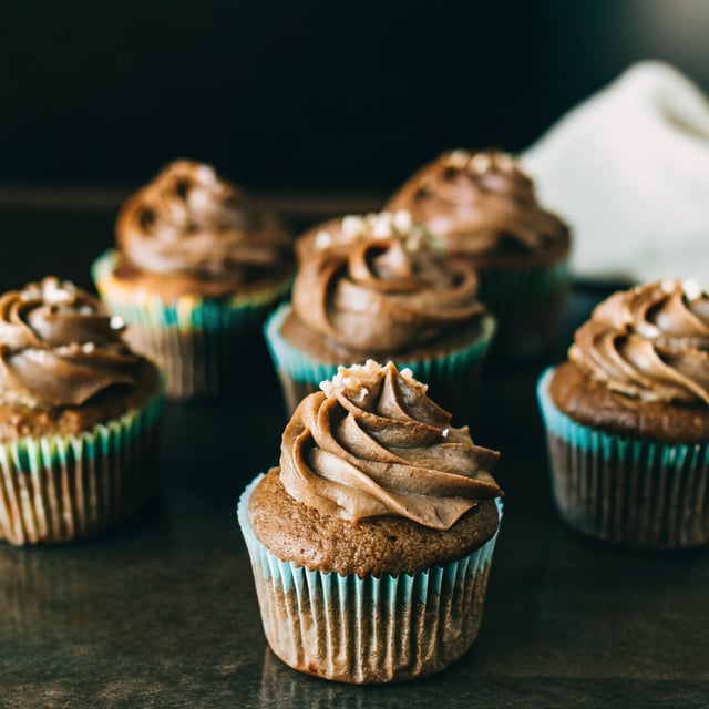 Mocha Nutella Cupcakes