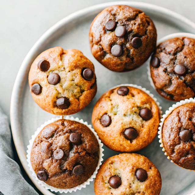 Skinny Double Chocolate Chip Muffins