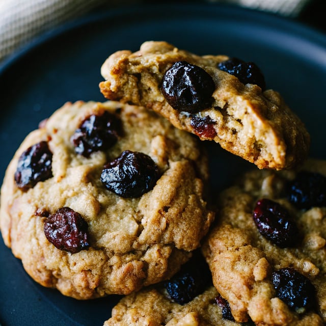 Thick Oatmeal Raisinet Cookies