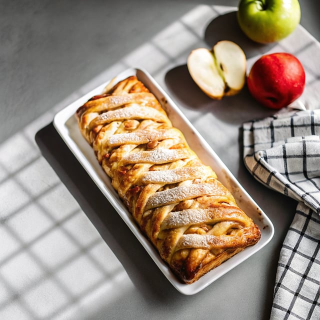 Apple Danish Braid with Cream Cheese