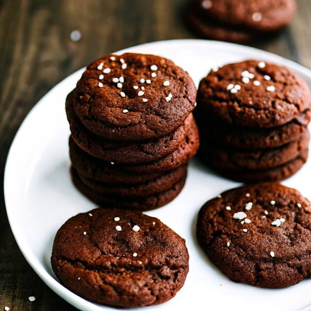 Chewy Chocolate Sugar Cookies with Cardamom