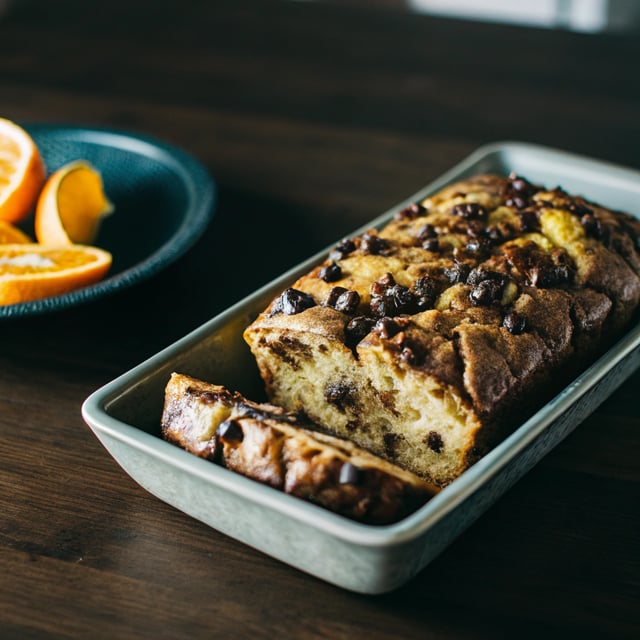 Chocolate Orange Scone Loaf