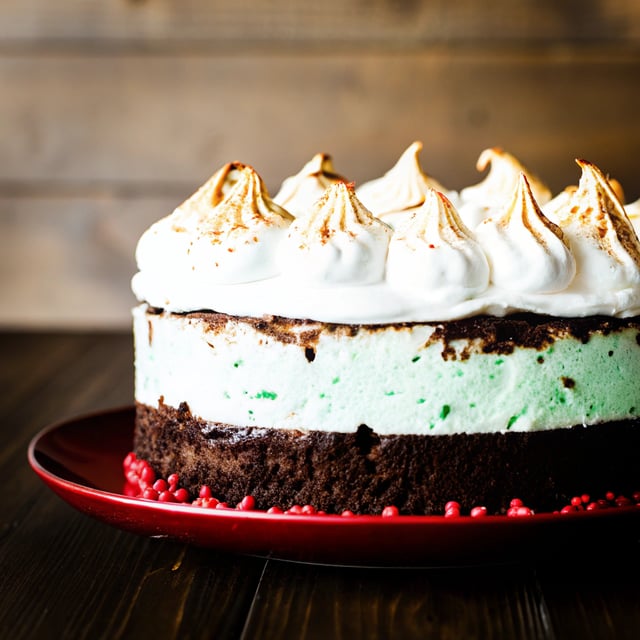 Chocolate Peppermint Ice Cream Cake