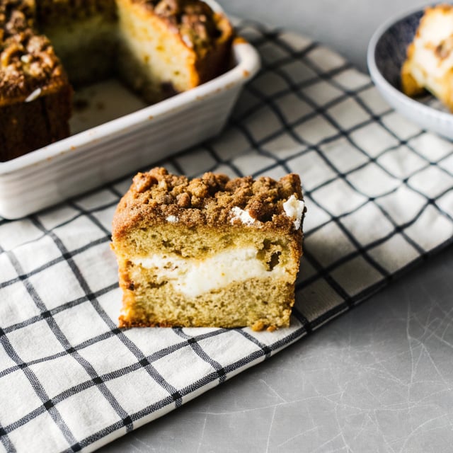 Cream Cheese Pumpkin Coffee Cakes with Streusel