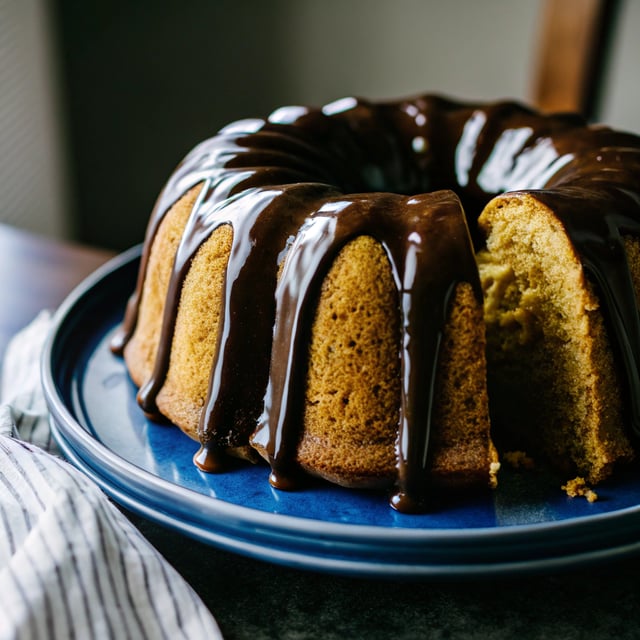 Espresso Bundt Cake with Chocolate Glaze