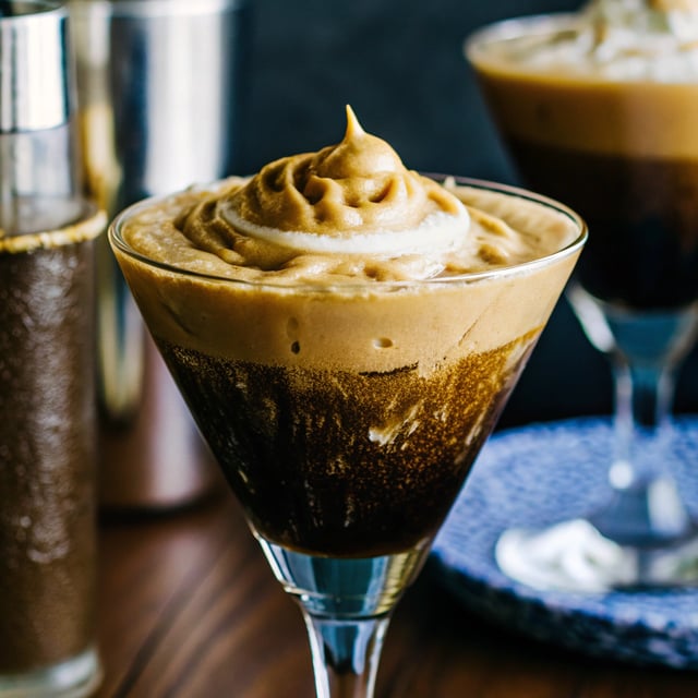 Frozen Frangelico Coffee with Maple Cream